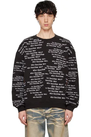 Who Decides War Black WDW Scripture Sweatshirt