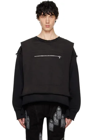 Who Decides War Black Layered Sweatshirt