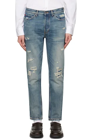 HUGO BOSS Blue Tapered-Fit Jeans