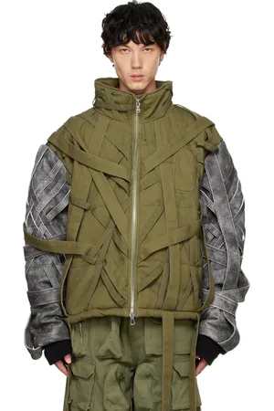 Who Decides War Khaki & Gray Engulfed Bomber Jacket