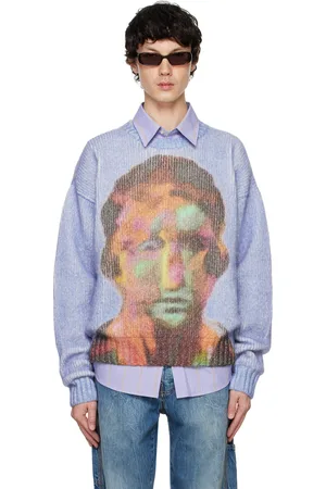 Le PÈRE Blue Tyndell Face Sweater