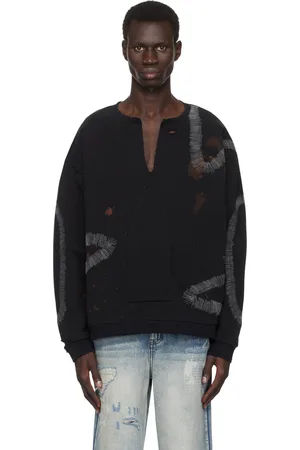 Who Decides War Black Windowed Sweatshirt