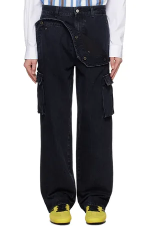 Le PÈRE Peek-A-Boo Denim Cargo Pants