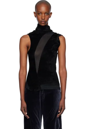Kiko Kostadinov Black Pendle Paneled Tank Top