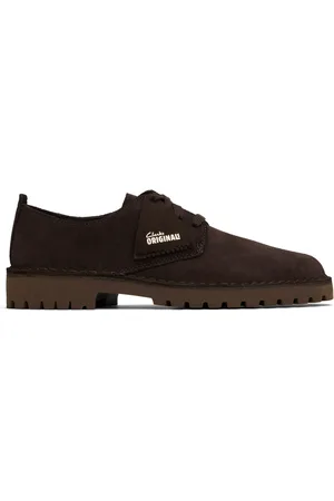 Clarks Brown Desert Rock Lo Derbys
