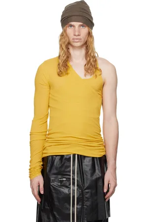 Rick Owens Yellow Porterville Ziggy Banana Tank Top