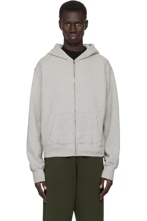 Les Tien Gray Heavyweight Zip Hoodie