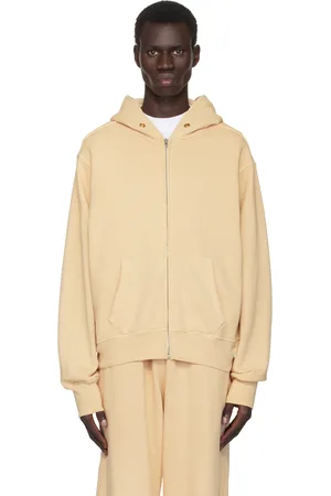Les Tien Off-White Heavyweight Zip Hoodie