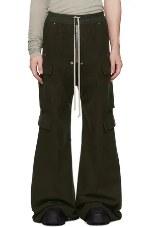 Rick Owens Green Porterville Cargobelas Cargo Pants