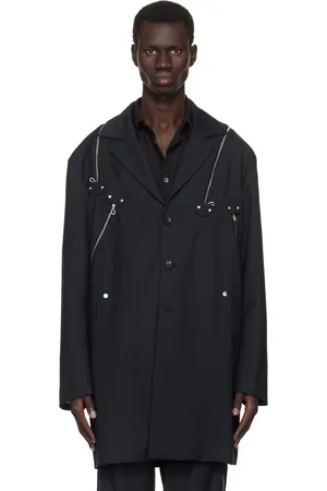 Kiko Kostadinov Navy Knox Multi Zip Blazer