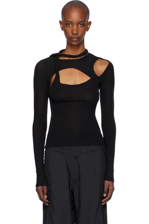 OTTOLINGER Black Layered Cutout T-shirt