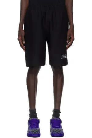 Burberry Black Logo Cotton Shorts