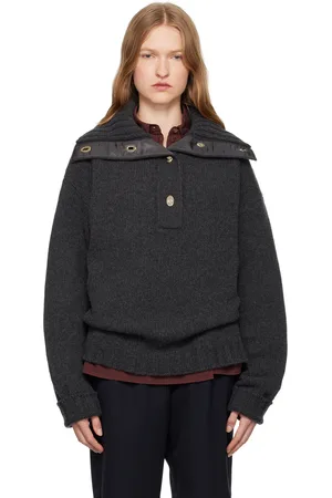 WALES BONNER Gray Ballad Knit Sweater