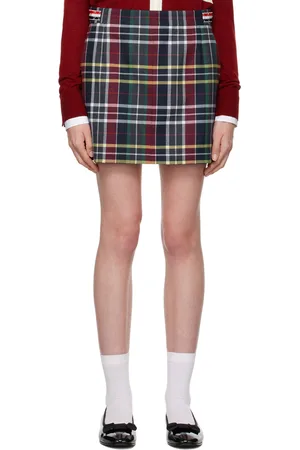 Thom Browne Navy Side Tab Hunting Miniskirt