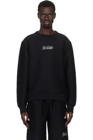 Burberry Black Logo Cotton Blend Sweatshirt