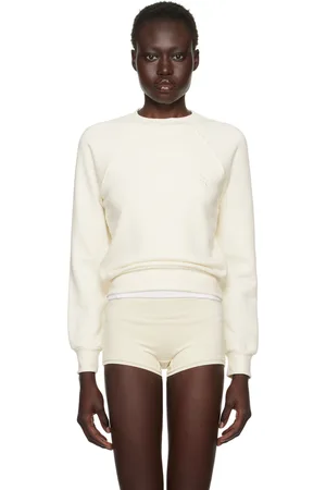 ÉTERNE Off-White Shrunken Raglan Sweatshirt