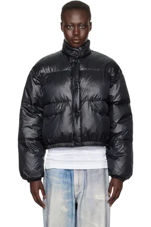 OUR LEGACY Black Cropped Inhale Puffa Down Jacket