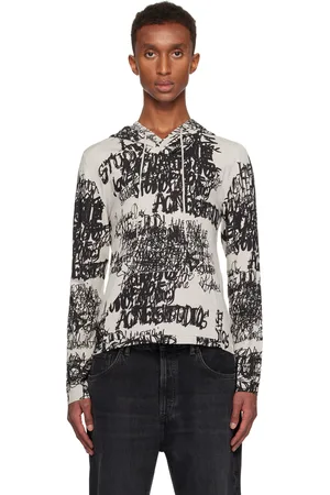 Acne Studios Gray Printed Hoodie