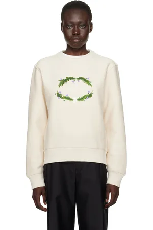 Burberry Off-White Thistle Logo Sweatshirt