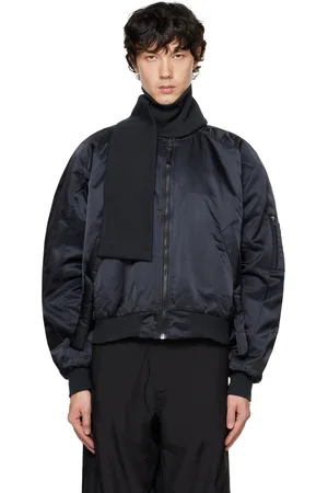 OTTOLINGER Navy Scarf Bomber Jacket
