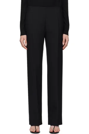 The Row Black Vesco Trousers