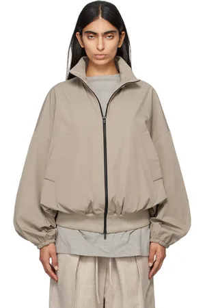 FEAR OF GOD Gray Nylon Vented Track Jacket
