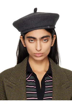 Ruslan Baginskiy Gray Wool-Blend Beret