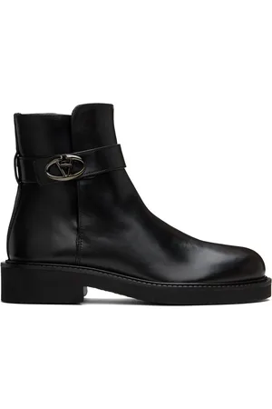 VALENTINO GARAVANI Black VLogo Locker Boots