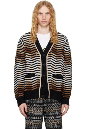 Missoni Brown Macro Zig Zag Cardigan