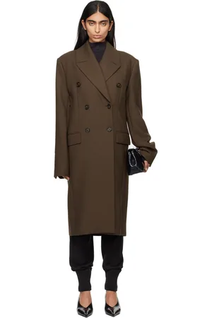 Totême Brown Broad Midi Coat