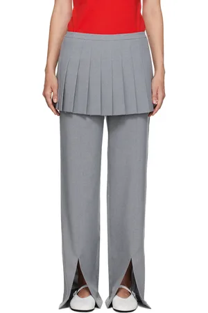 SANDY LIANG Gray Lichi Trousers