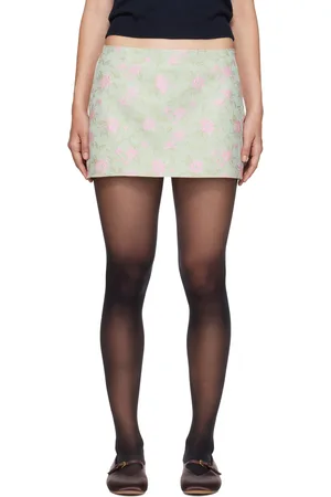 SANDY LIANG Green Juice Miniskirt