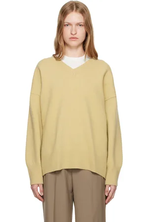 Rohe Green Classic V-Neck Sweater