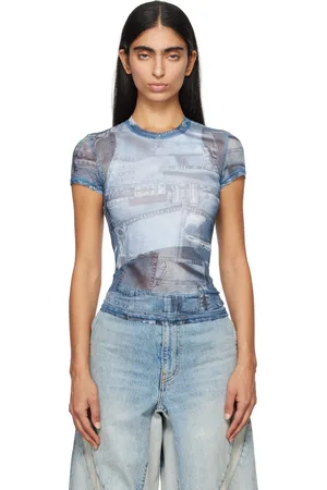 KSUBI Blue Studio Mesh Ss T-shirt