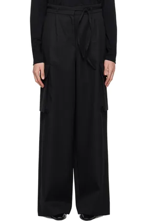 Rohe Black Tailored Cargo Trousers