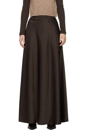 Leset Brown Barb Maxi Skirt