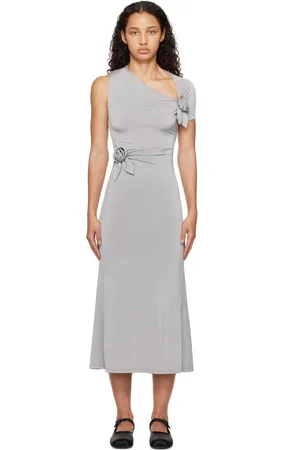 SANDY LIANG Gray Fille Midi Dress