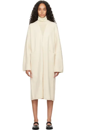 Lauren Manoogian Off-White Long Open Cardigan