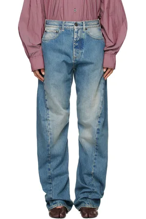 Maison Margiela Blue Diagonal Seam Jeans