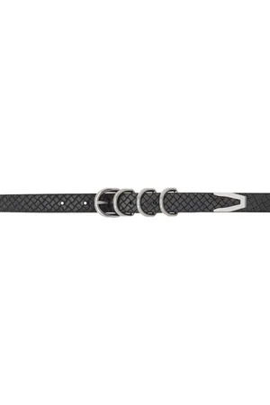 RAG&BONE Black Leather Baby Spire Belt