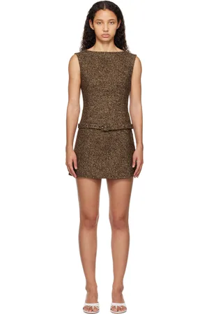 SANDY LIANG Brown Itsy Minidress