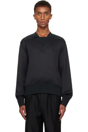 Lacoste Black Satin Sweatshirt