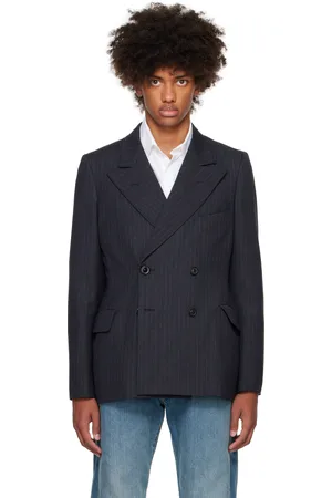 Maison Margiela Gray Pinstripe Blazer