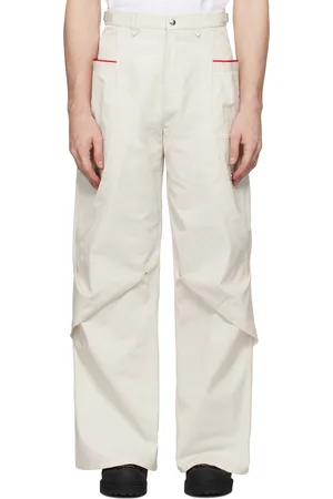 CMMAWEAR Beige Hourglasses Darted Cargo Pants