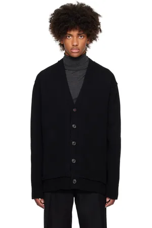 Maison Margiela Black Elbow Patch Cardigan