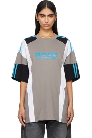 MARTINE ROSE Gray Oversized Panelled T-shirt