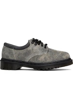 Dr. Martens Gray 8053 Stonewashed Suede Casual Derbys
