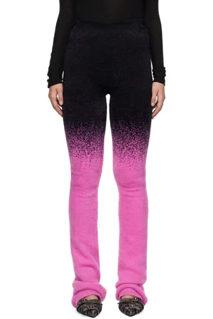 OTTOLINGER SSENSE Exclusive Black & Pink Knit Exaggerated Lounge Pants