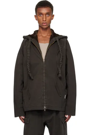 OTTOLINGER Brown Furry Reversible Denim Jacket