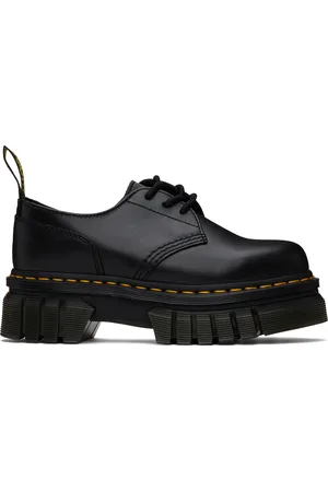 Dr. Martens Black Audrick Nappa Leather Platform Derbys